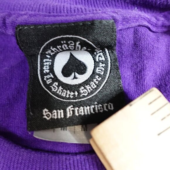 Thrasher Mens T-shirt Medium Purple Official Filmore Logo Musical Instruments - Picture 2 of 7